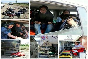 یک کشته و ٩ مجروح در برخورد مینی‌بوس حامل دانش‌آموزان دختر با کامیون