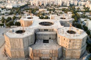 استقرار نمایندگان خریداران مجتمع نور در محل ساخت پروژه 