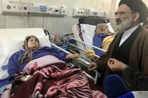  نماینده رهبر انقلاب از مصدومین زلزله کرمانشاه عیادت کرد
