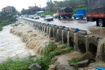 بارش شدید باران  و وقوع سیل در تالش/ قطع آب بیش از 200 خانوار دهستان خرجگیل اسالم 