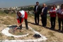 ساختمان اداری و امدادی شعبه هلال احمر شهرستان بدره کلنگ‌زنی شد