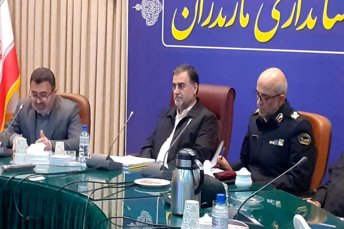 استاندار مازندران در جلسه شورای راهبری تصادفات استان