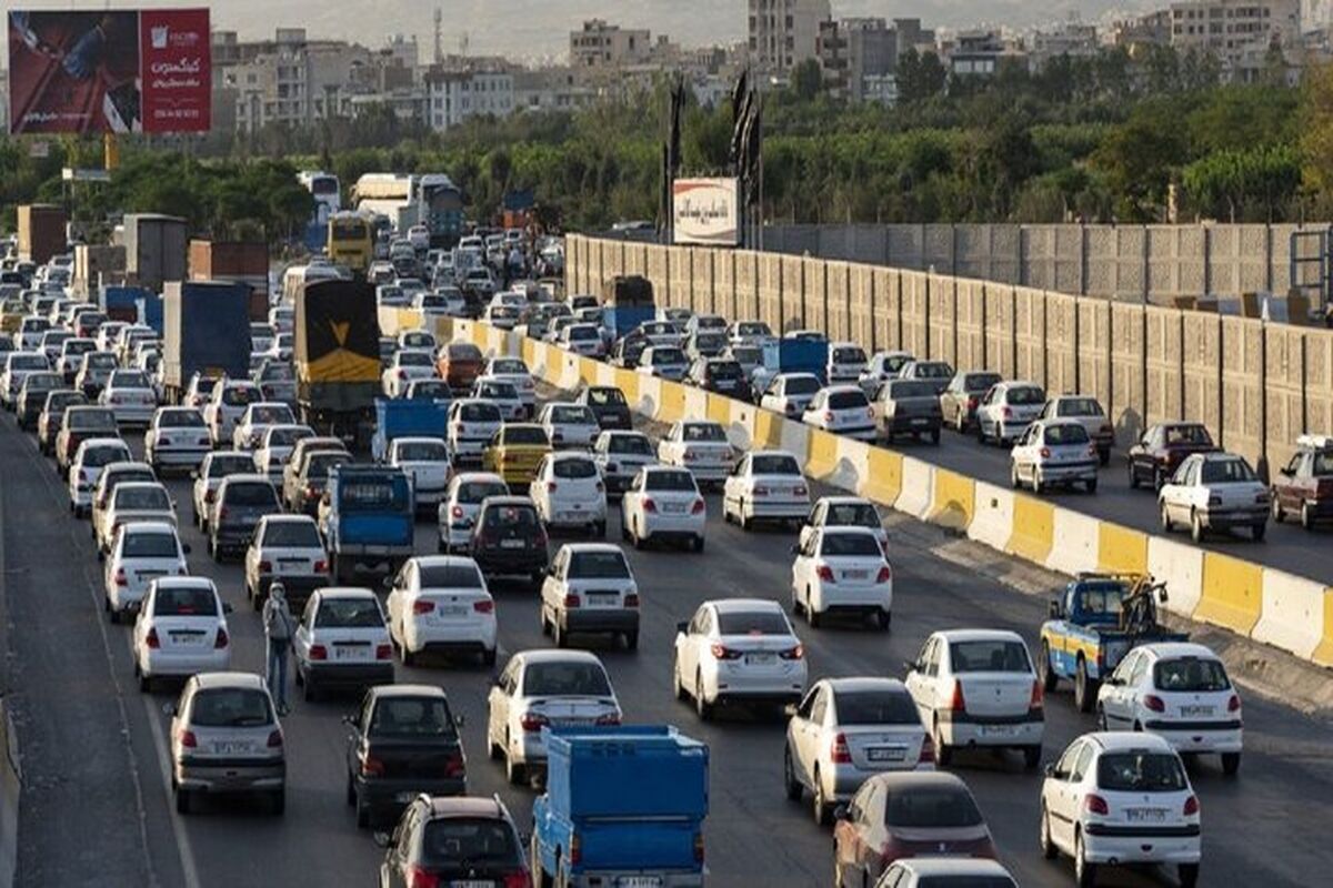 ترافیک سنگین جاده چالوس