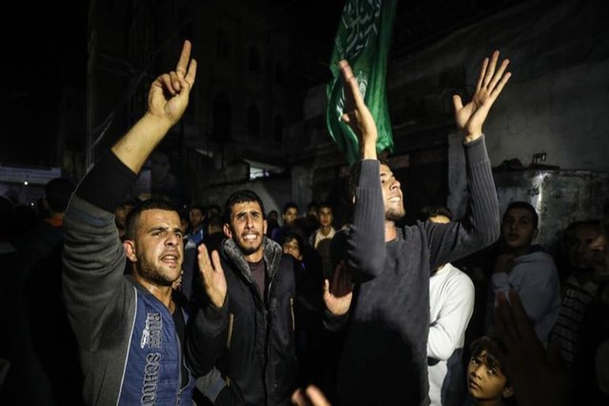 جشن پیروزی فلسطینی‌ها در غزه