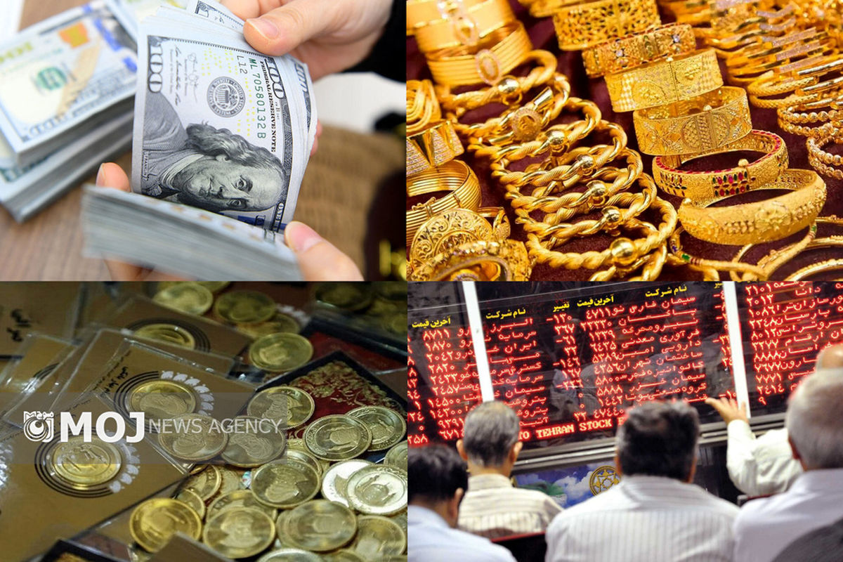 ریزش بورس - سکه- طلا - دلار