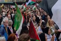 سوئدی ها از مردم مظلوم فلسطین حمایت کردند