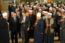 بشار اسد در نماز عید سعید فطر حضور یافت