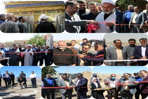 9 طرح اقتصادی و عمرانی همزمان با هفته دولت در کاشان افتتاح و کلنگ زنی شد