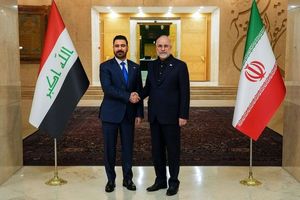 نخست‌وزیر عراق با رییس مجلس کشورمان دیدار کرد