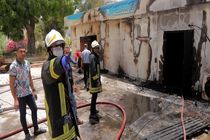 جبران خسارت آتش سوزی غرفه های فروش صنایع دستی در معبد هندوهای بندرعباس