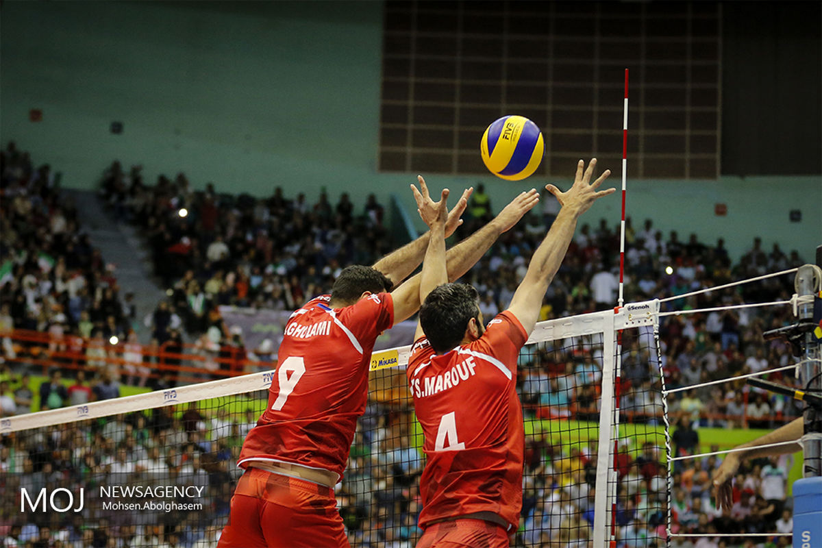 دیدار تیم های والیبال ایران و آرژانتین