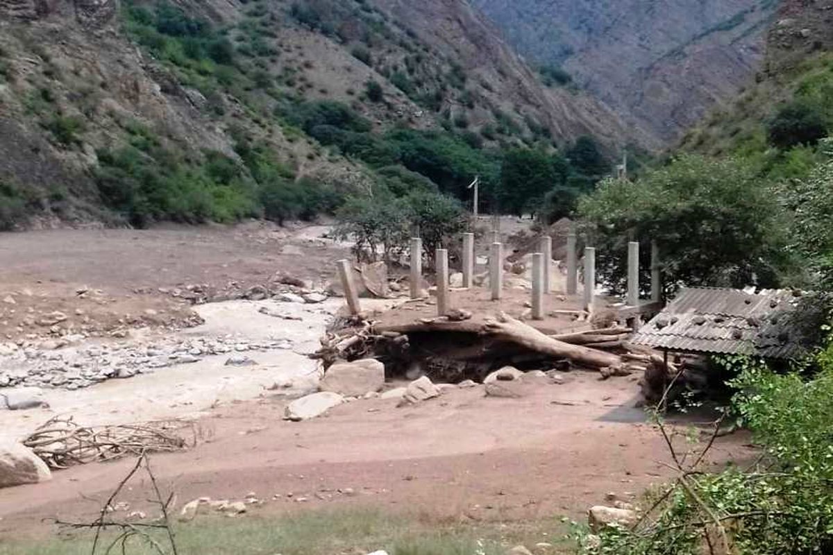 سیل مرزن آباد چالوس مرداد 1401