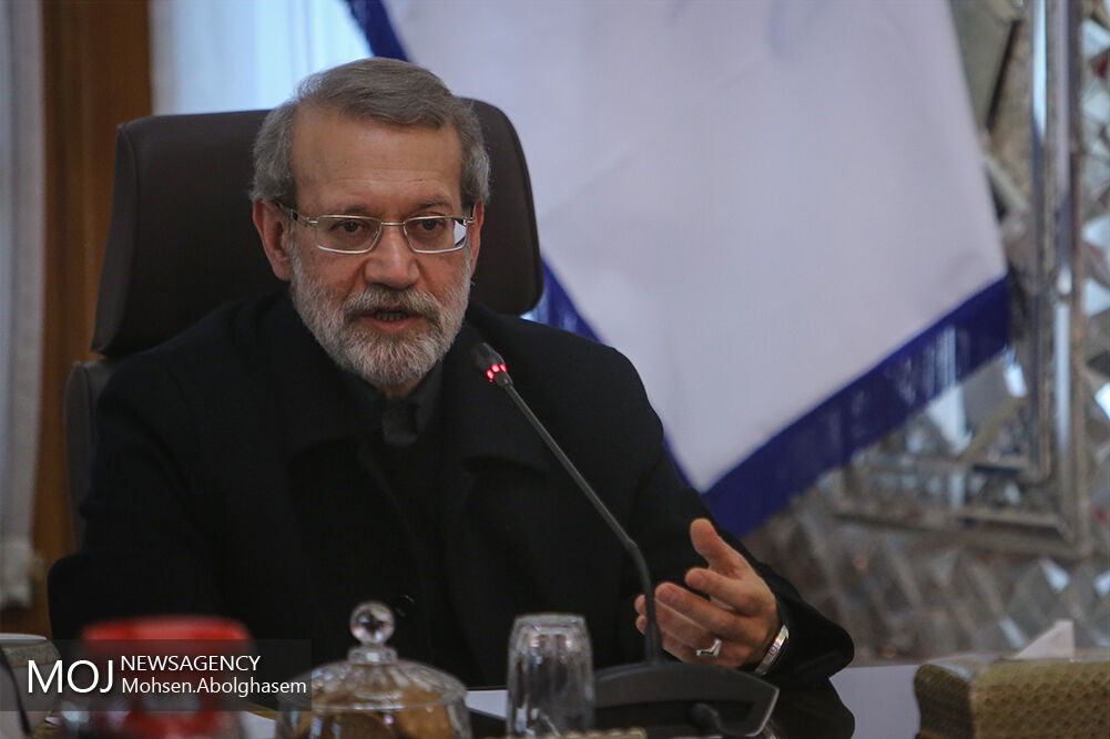 دیدار ستاد برگزاری چهلمین سالگرد پیروزی انقلاب اسلامی با لاریجانی/علی لاریجانی رییس مجلس