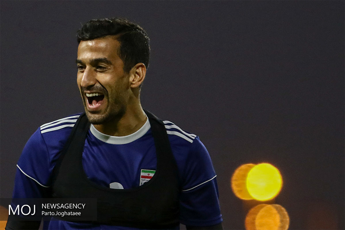 آخرین تمرین آماده سازی تیم ملی فوتبال کشورمان قبل از دیدار با تیم ملی چین/احسان حاج صفی