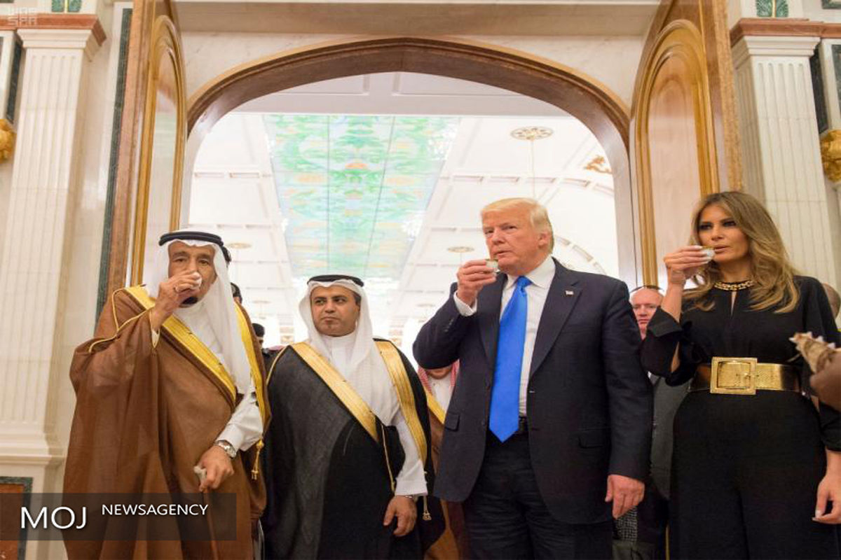 دیدار دونالد ترامپ با پادشاه عربستان