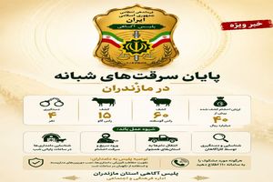 پایان سرقت‌های شبانه احشام در مازندران با انهدام باند ۴ نفره