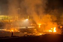 اردوگاه پناهجویان در فرانسه سوخت