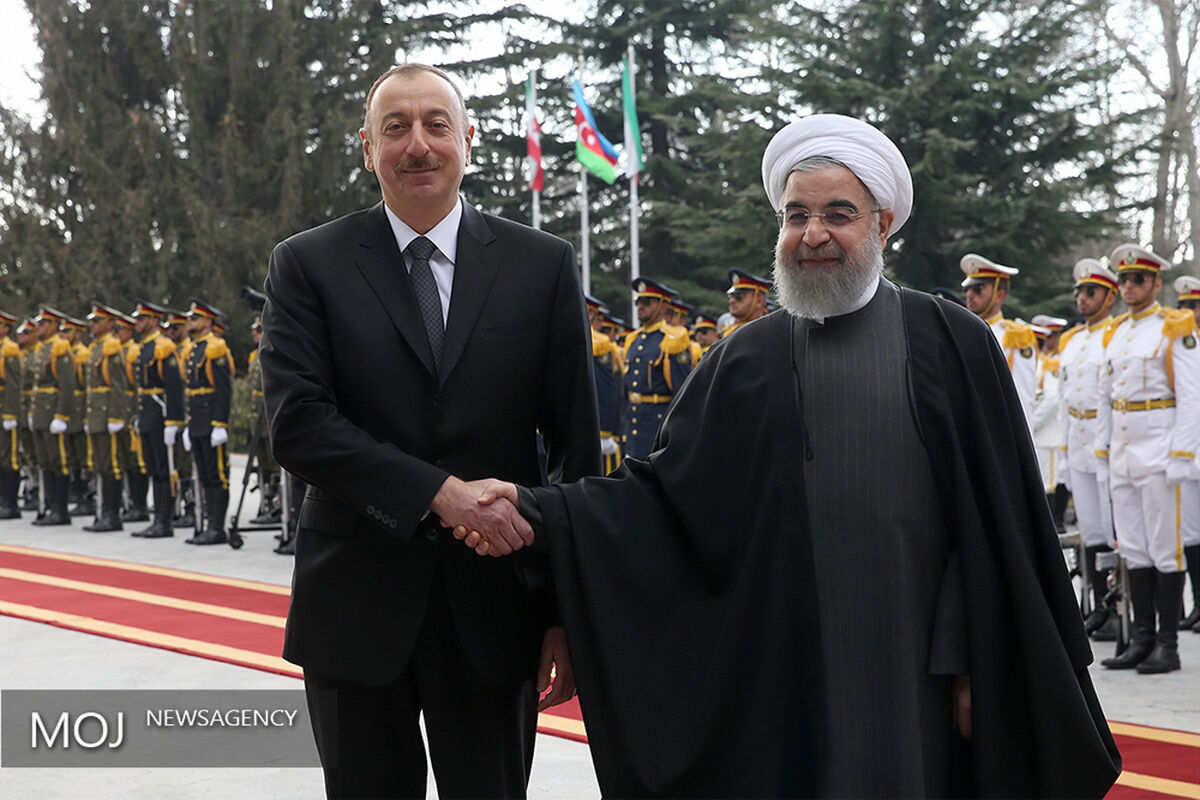 استقبال رسمی روحانی از رییس جمهور آذربایجان