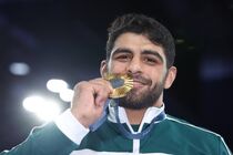 طلای جهانی برای ساروی در وزن ۹۷ کیلوگرم کشتی فرنگی