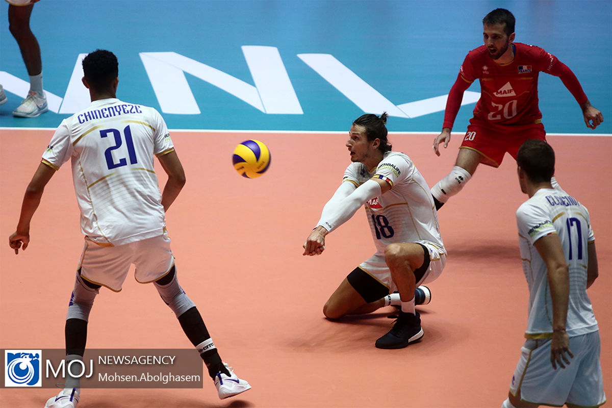 دیدار تیم های ملی والیبال ایران و فرانسه