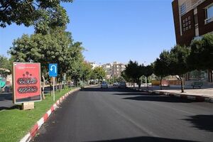 آسفالت وبهسازی حد فاصل میدان امام شافعی تا میدان کوهنورد