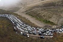 محورهای شمالی با بارش برف و باران زیر بار ترافیکی سنگین هستند