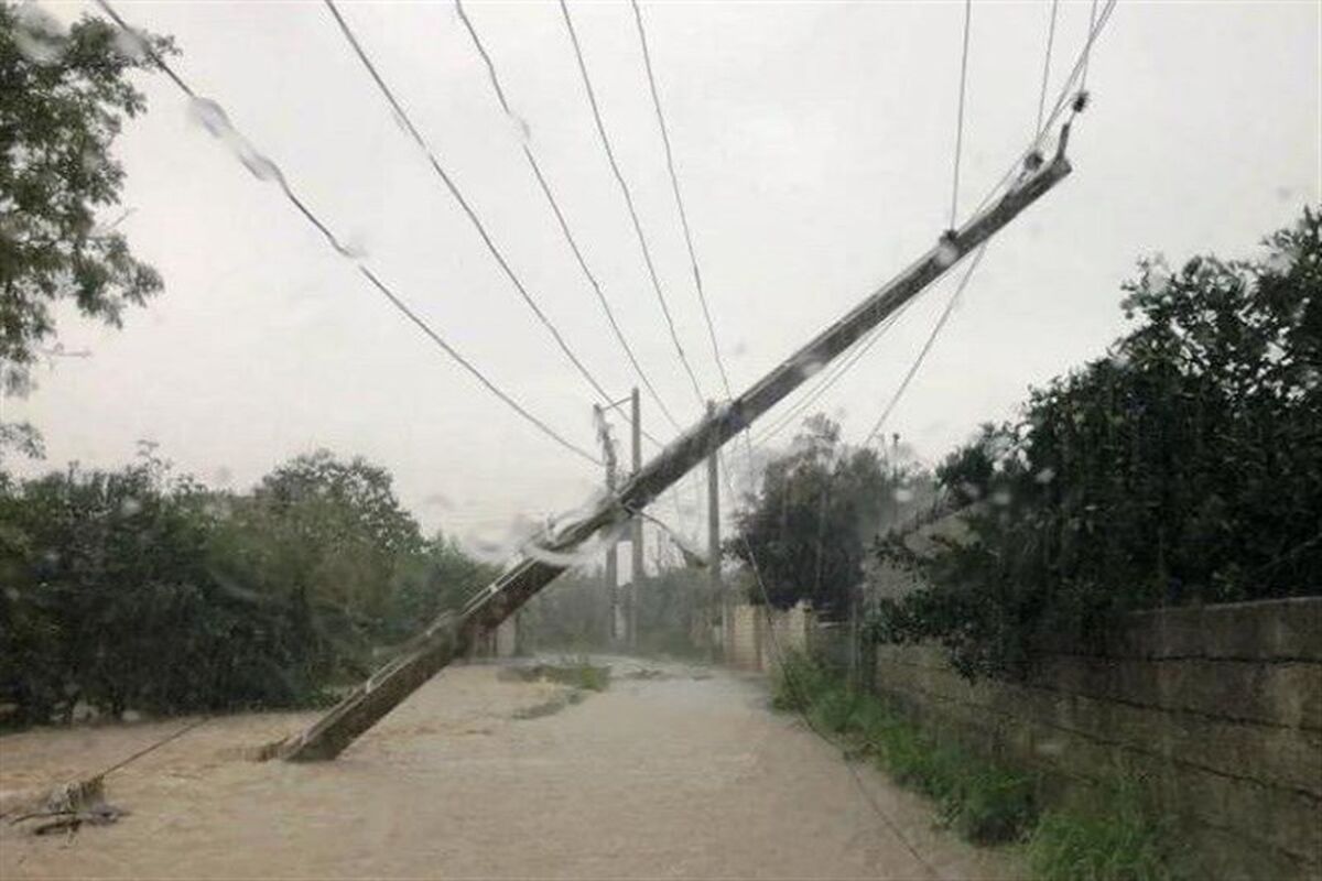 قطعی برق بر اثر بارندگی