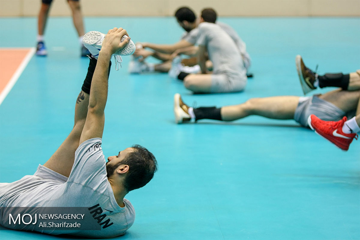 آخرین جلسه تمرین تیم ملی والیبال