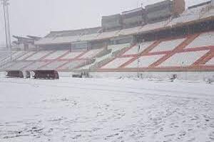 بازی استقلال و پیکان به علت بارش شدید برف لغو شد