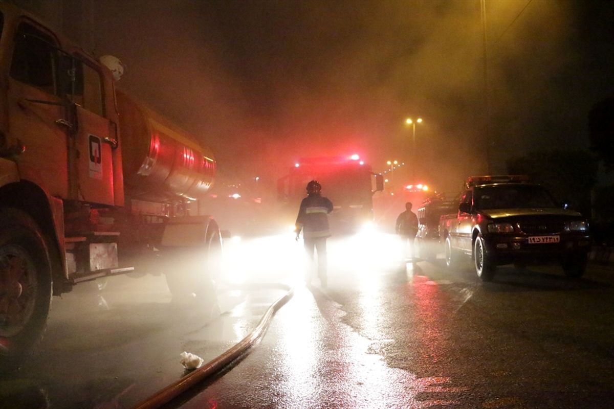 آتش سوزی قهوه خانه کوی علوی اهواز