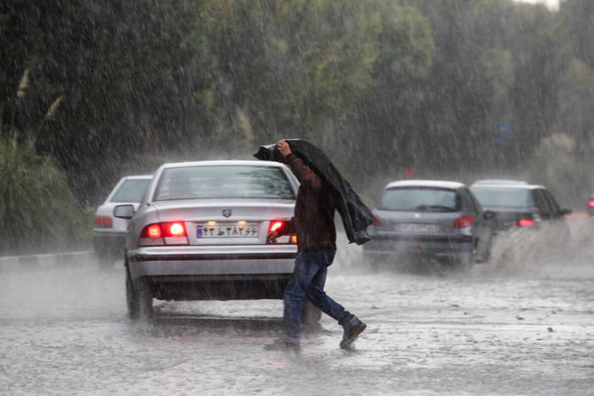 رگبار شدید در مازندران