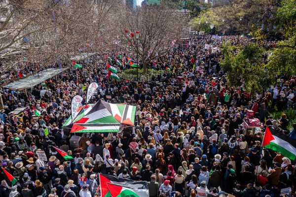 نیم میلیون استرالیایی در تظاهرات حمایت از فلسطین به خیابان‌ها ریختند