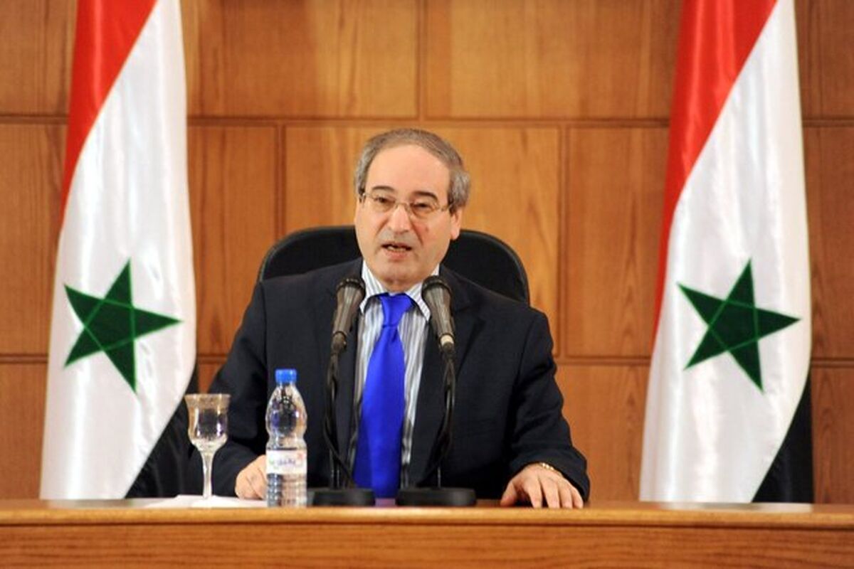 فیصل المقداد وزیر خارجه سوریه
