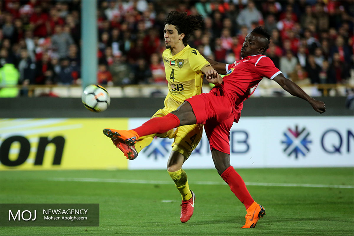 دیدار تیم های فوتبال پرسپولیس ایران و الوصل امارات