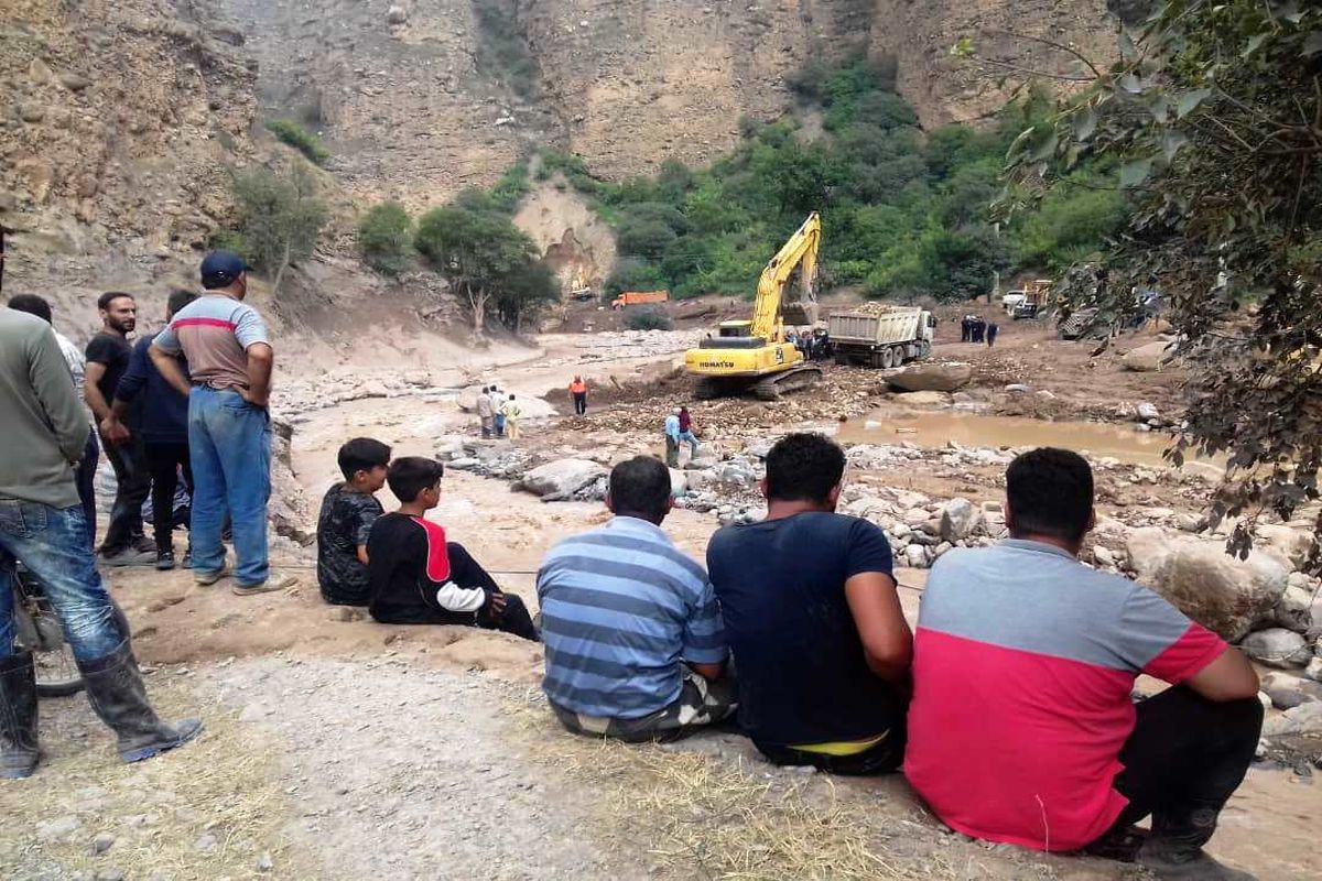 سیل مرزن آباد چالوس مرداد 1401