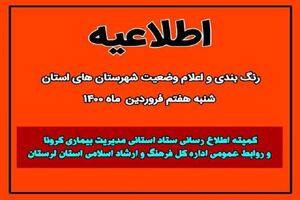 ستاد کرونا هشدار داد؛ وضعیت بروجرد قرمز، خرم‌آباد نارنجی شد