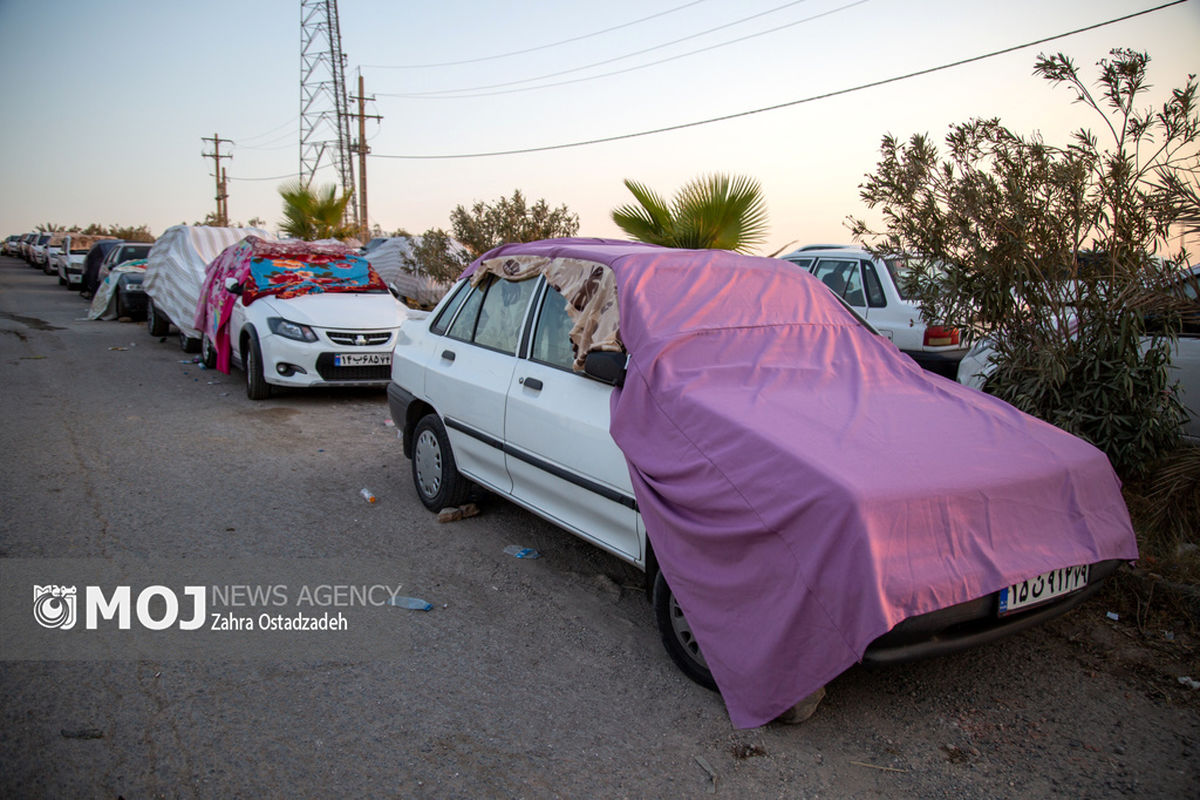 تردد زائرین اربعین در مرز خسروی