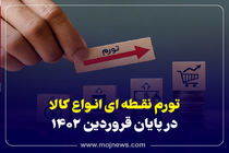 اینفوگرافیک/تورم نقطه ای انواع کالا در پایان فروردین 1402