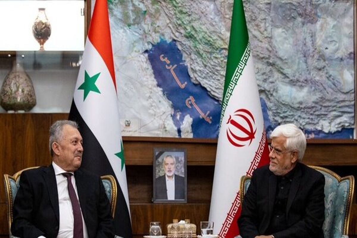 عارف معاون اول رئیس جمهور در دیدار با نخست وزیر سوریه