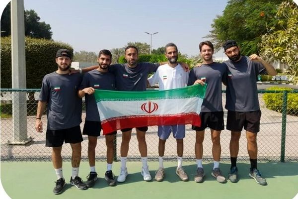 تیم ملی تنیس ایران در پایان تورنمنت فجیره سوم شد