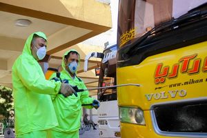 ضدعفونی کردن خطوط جاده‌ای و ریلی در استان اصفهان 