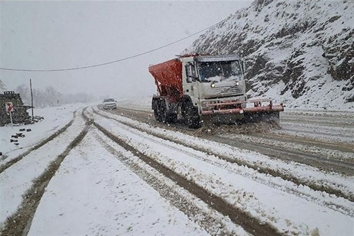 جاده های برفی کردستان