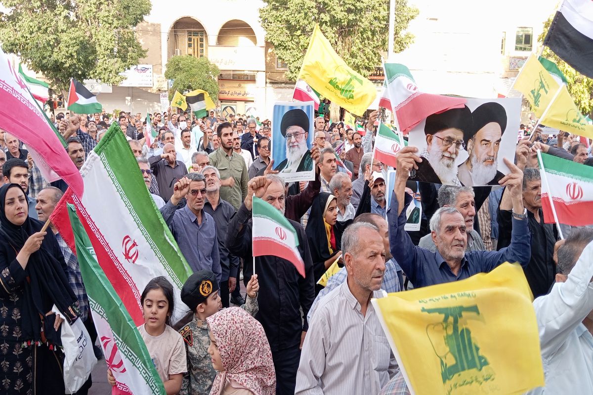 تجمع مردم کرمانشاه