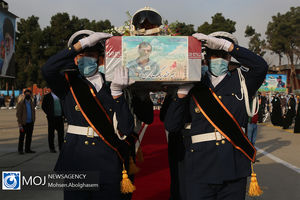 تشییع پیکر خلبان شهید بیرجند بیک محمدی