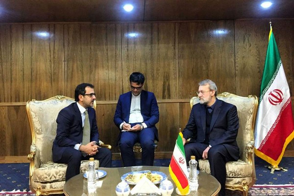 لاریجاین دیدار با رئیس روابط خارجی پاکستان