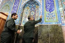 عطر افشانی مساجد چادگان به مناسبت ماه رمضان