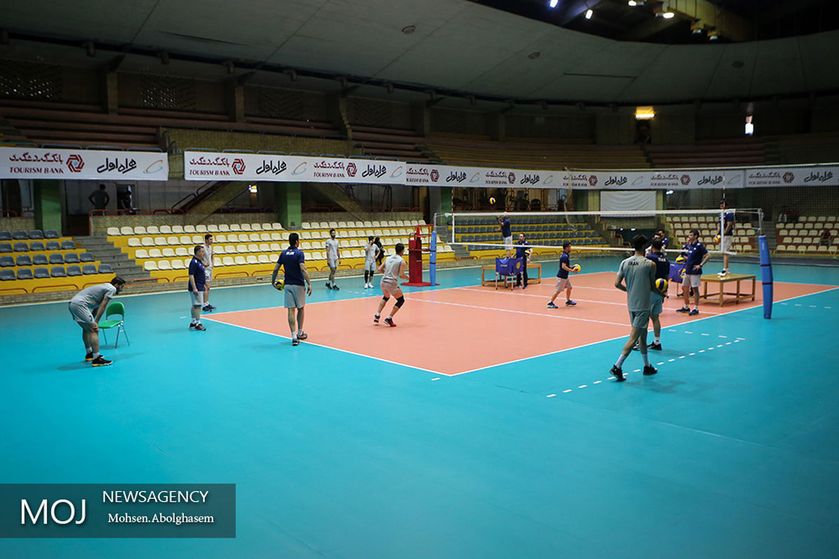 تمرین تیم ملی والیبال