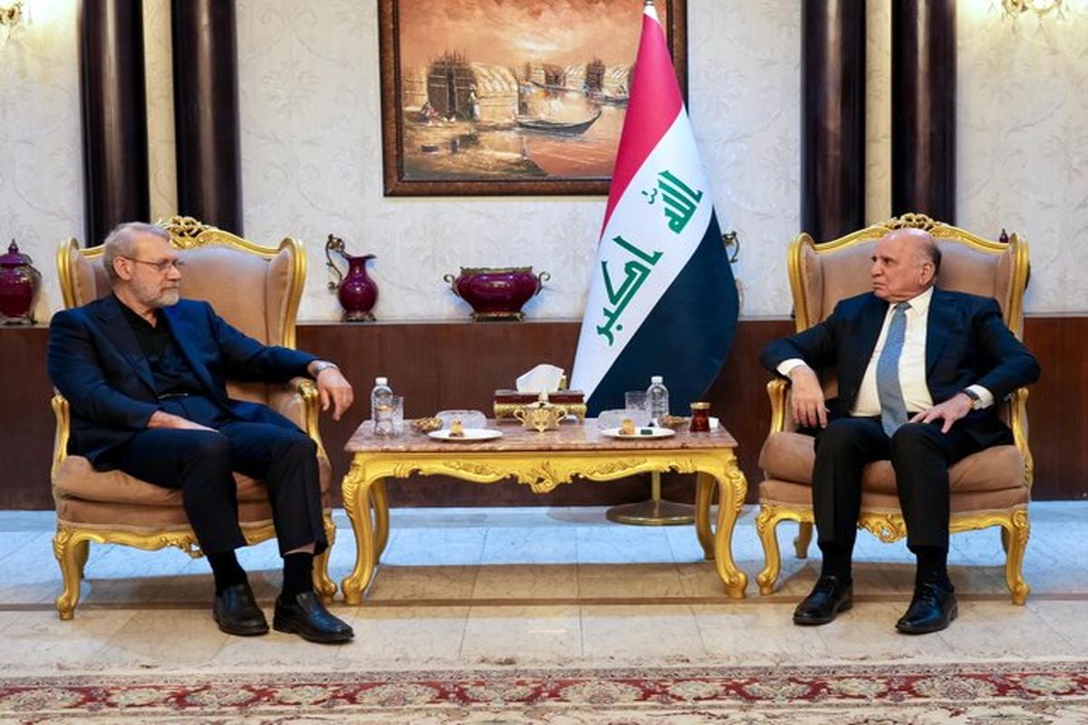 علی لاریجانی و فؤاد حسین