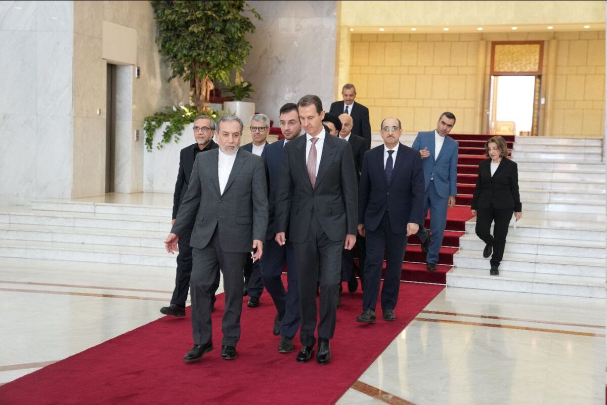 عباس عراقچی، وزیر امور خارجه ایران در دیدار با بشار اسد