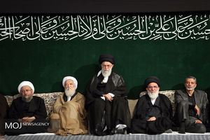 اولین شب مراسم عزاداری حسینی با حضور مقام معظم رهبری